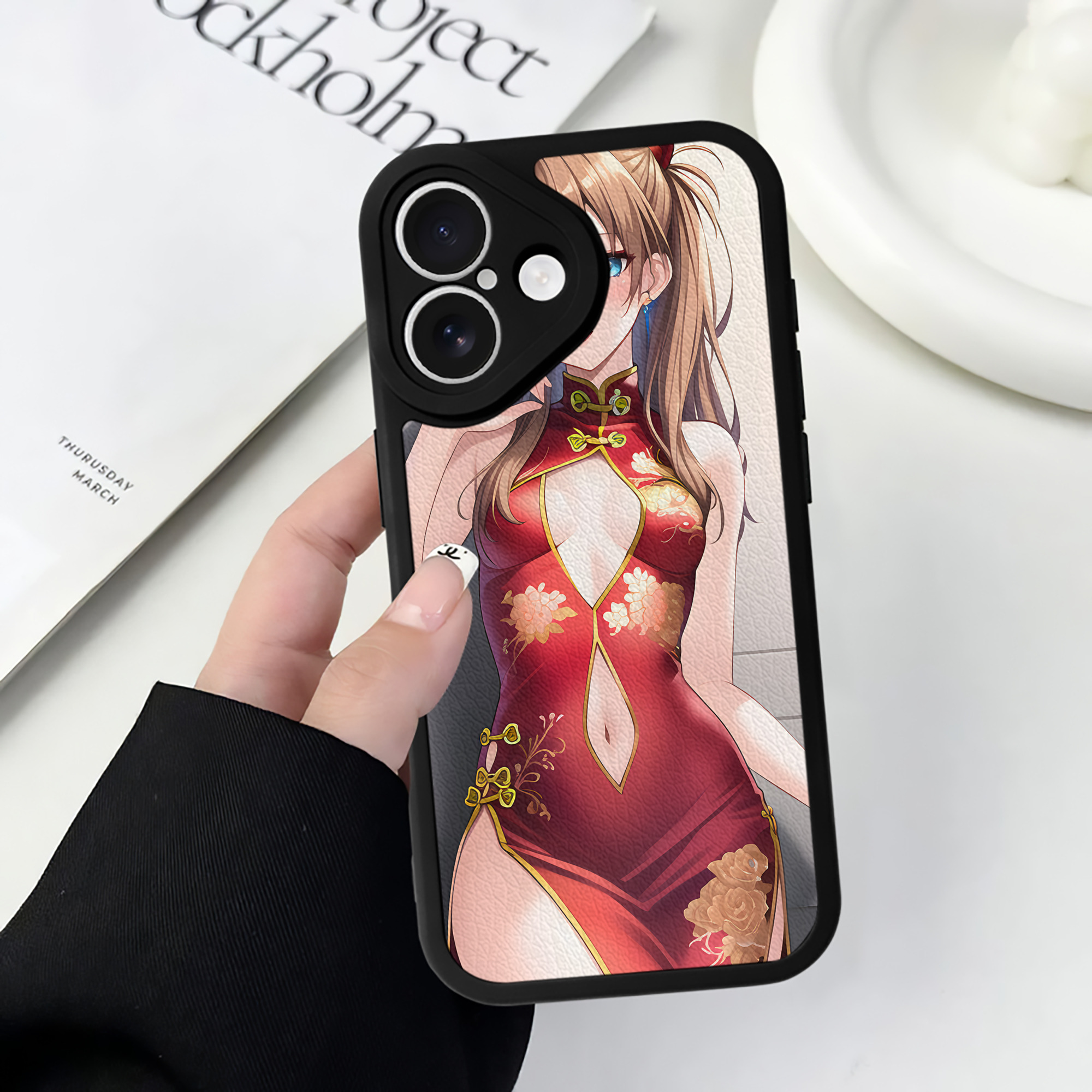 （画像用） EVA 新世紀エヴァンゲリオン 【iPhone 16シリーズ対応】シリコンスマホケース（レザー調） 材質：シリコン